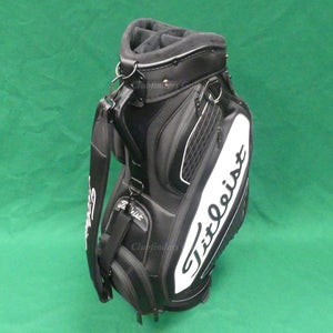 Titleist Tour Midsize Black / White Golf Staff Bag w/ Raincover