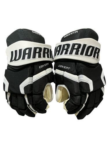 Warrior Covert Pro Wichita Thunder Pro Stock Hockey Gloves 15” Black/White (New) 9403