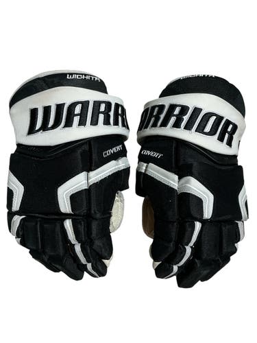 Warrior Covert Pro Wichita Thunder Pro Stock Hockey Gloves 13” Black (Used) 78072