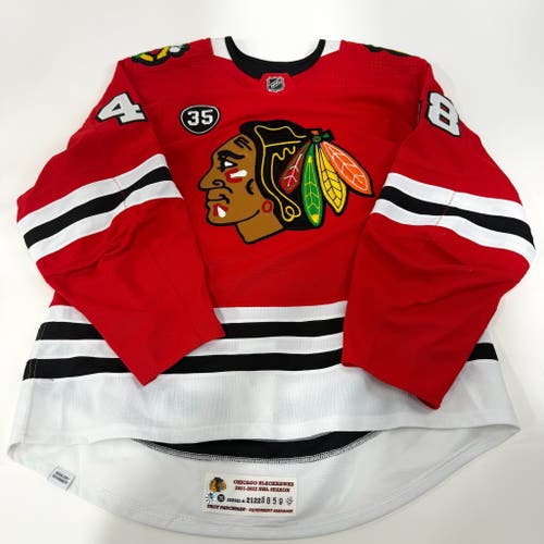 Wyatt Kalynuk #48 Home Chicago Blackhawks Team Issued Jersey 2021-2022, Set 1 | 5859-21741