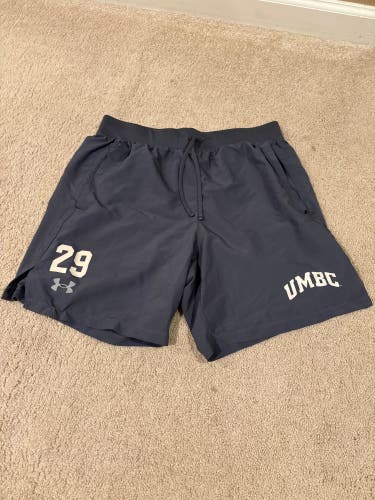 Team issued UMBC lacrosse Under Armour Shorts