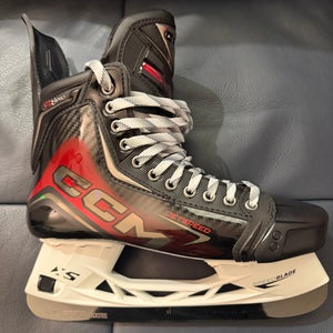 Black 2026 CCM JetSpeed FT8 Pro Hockey Skates Wide Width 10.5 (New)