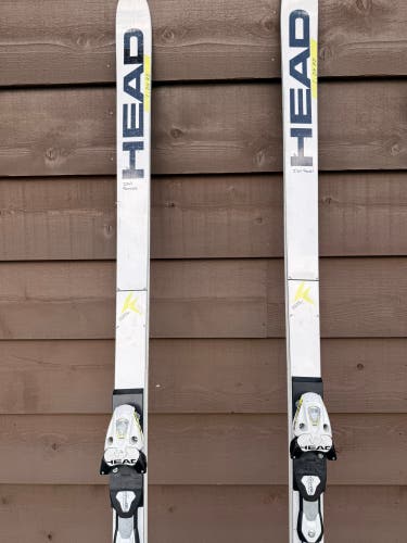 HEAD WC Rebels i.DH 218 cm Racing Skis With Bindings Max Din 16 (Used)