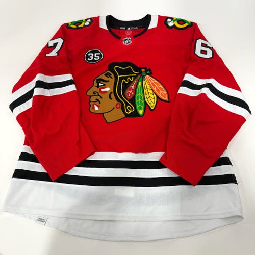 Jakub Galvas #76 Home Chicago Blackhawks Team Issued Jersey 2021-2022, Set 2 | 21710