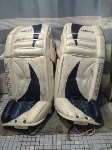 34 + 1" Simmons Hockey Goalie Leg Pads Ultra Light3 (Used)