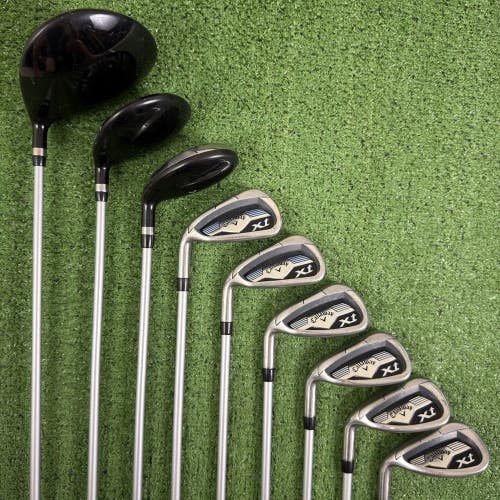 Callaway XT Golf Set Driver Wood Hybrid Irons Teenager Ladies Left Handed
