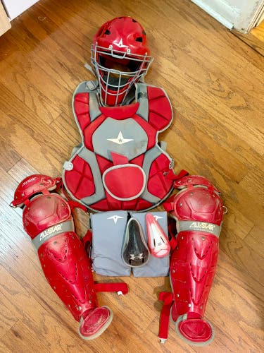 Red All Star MVP Pro Catcher's Set (Used)