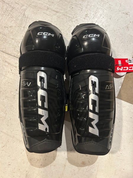 Junior CCM Tacks AS-V 12" Shin Pads (New)