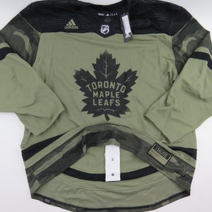 Adidas Team Issued Toronto Maple Leafs Military Night Warm Up NHL Hockey Jersey Size 56 Camo