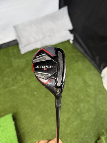 TaylorMade Stealth 2 3 Hybrid 19* Ventus TR HB 7-S Stiff Shaft RH W HC