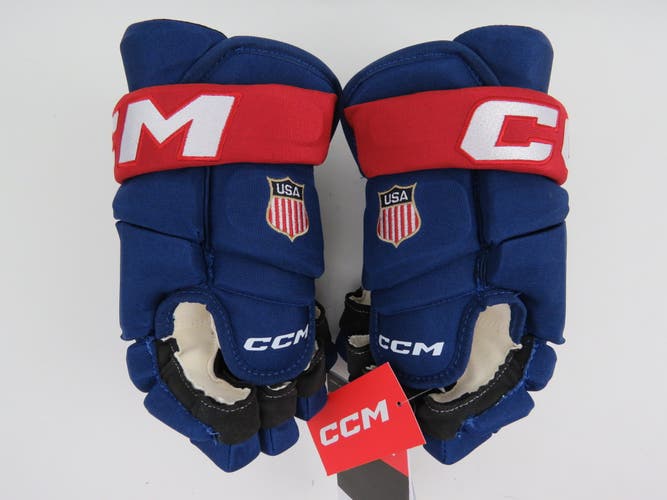 CCM HGP43SP 4 ROLL Team USA Issued Pro Stock Ice Hockey Player Gloves Size 13" NWT