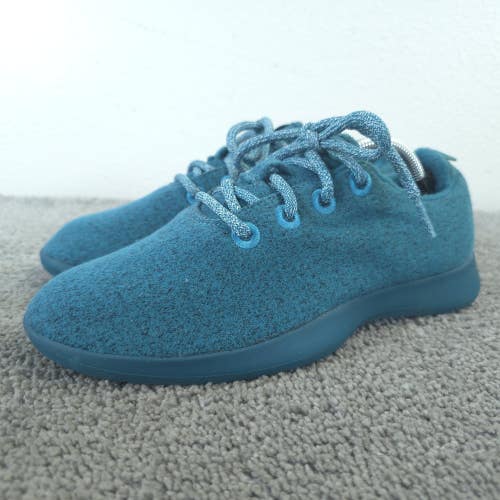 Allbirds Wool Runners Womens Size 8 Running Walking Shoes Green Teal Low Top
