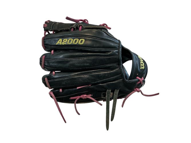 Used Wilson A2000 BB/SB Glove RH Throw Black 11 3/4" 11873-S000244095