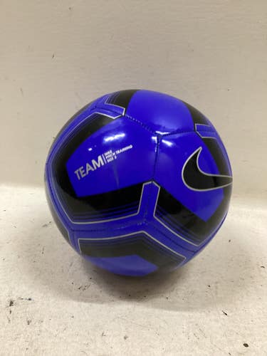 Used Nike PITCH TEAM All Size Soccer Ball Royal Blue 3 11725-S000502234