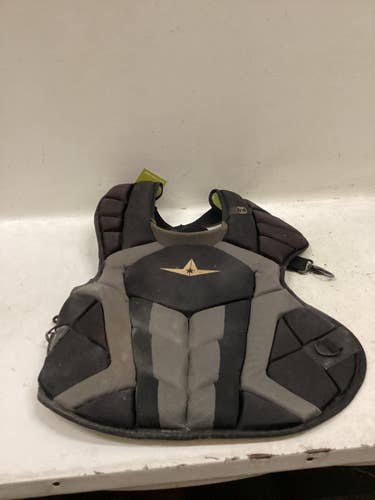 Used All-Star CPCC40PRO Catchers Chest Protector Black Intermed 11725-S000505080