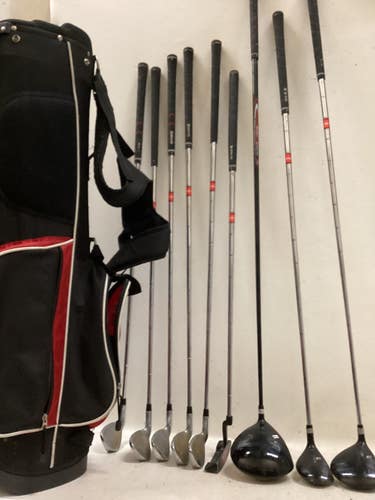 Used Pro Select GOLF SET Mens Package Set RH Black And Red 10 Piece 11725-S000505092