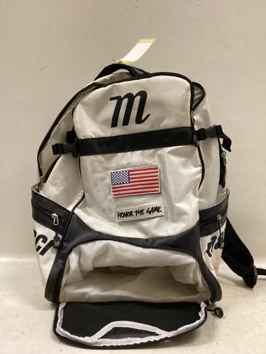 Used Marucci HONOR THE GAME BB/SB Player Backpack White 11725-S000504192