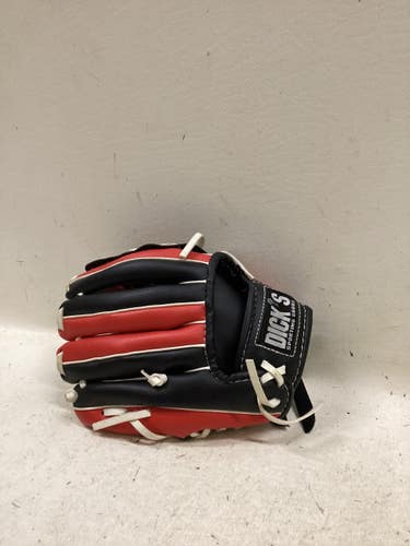 Used DICKS T BALL GLOVE RHT BB/SB Glove T-ball White/Black/Red 8" 11725-S000504231