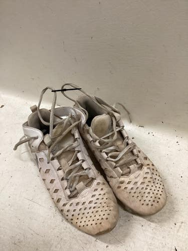Used Nike HURRACHE LAX Cleats Boys White Junior 05 11725-S000504334