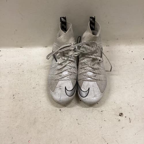 Used Nike LAX Cleats Mens White Senior 8.5 11725-S000505517