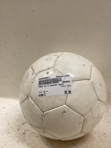 Used TOCA All Size Soccer Ball White 3 11725-S000504663