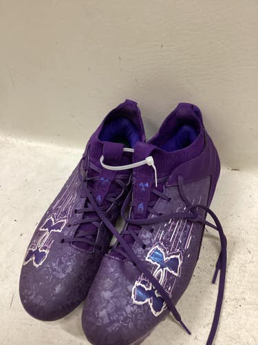 Used Under Armour Adult FB Cleats Purple Senior 11 11725-S000504729