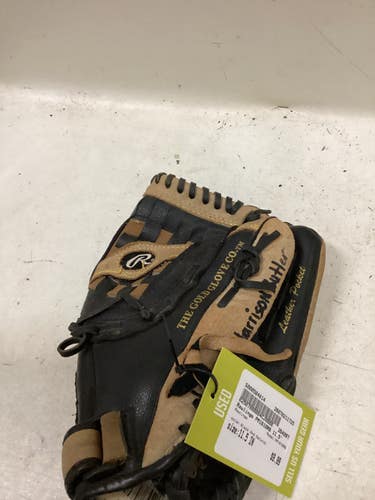 Used Rawlings PM1610RB BB/SB Glove RH Throw Black And Natural 11 1/2" 11725-S000504814