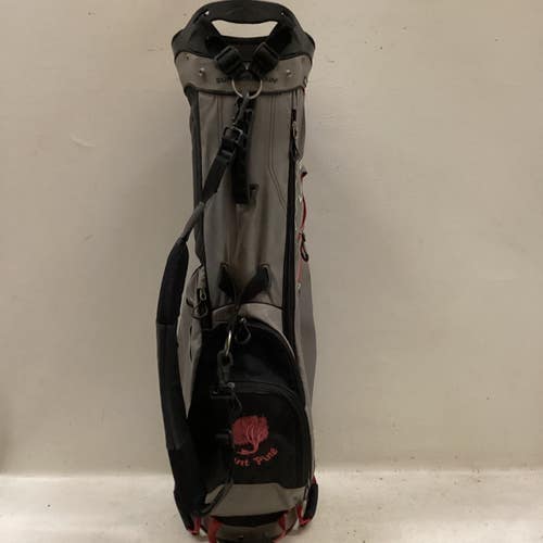 Used Sun Mtn THE LOOPER Mens Stand Bag Grey And Red 11725-S000505185