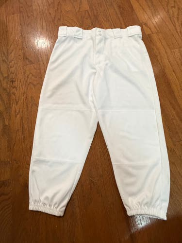 White Men's XL Youth Rawlings Game Pants (Used)