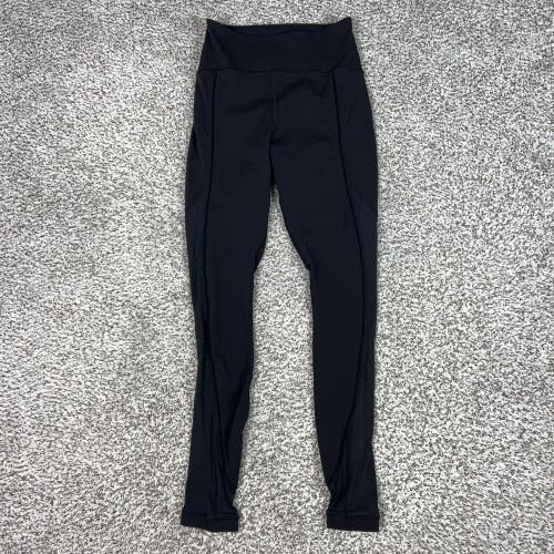 Lululemon Pants Womens 6 Black High Rise Ankle Leggings Yoga Gym Workout Sport