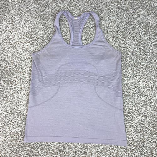 Lululemon Tank Top Womens 10 Purple Racerback Swiftly Tech Yoga Running Gym