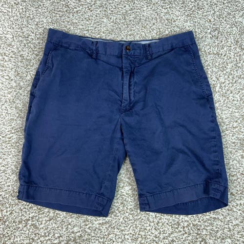Polo Ralph Lauren Shorts Mens 34 Blue Chino Cotton Casual Summer Logo Pockets
