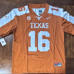 Arch Manning #16 Texas Longhorns Jersey, Stitched XL NWT Orange/White NWT
