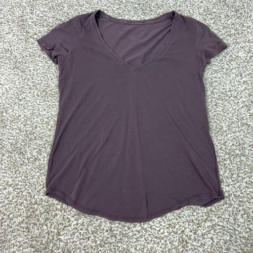 Lululemon Shirt Womens Small Purple Round Neck Short Sleeve Tee Basic Top Casual