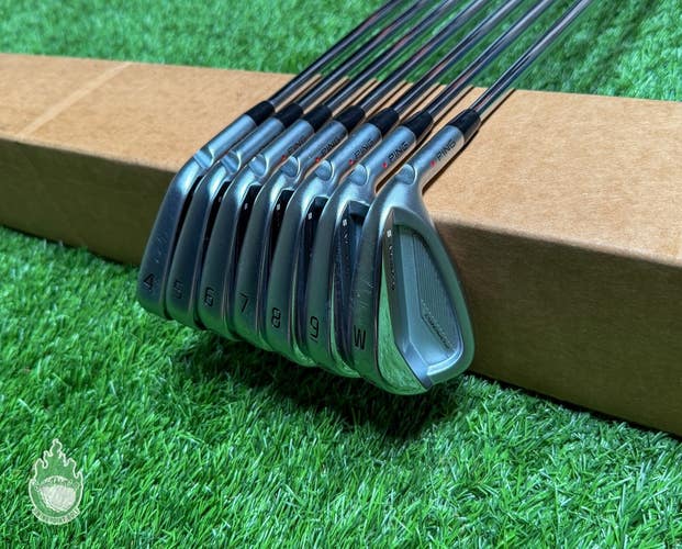 Used RH Ping Black Dot Blueprint S Forged Irons 4-PW 6.0 Stiff Steel Golf Set