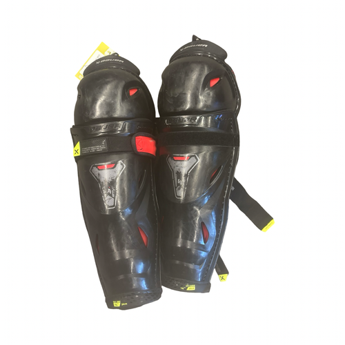 Used Bauer VAPOR 3X Senior Shin Guards Black 14" 10299-S000311980