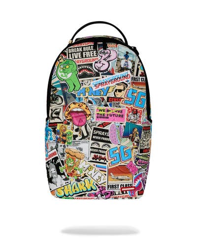 Sprayground Life's A Movie Backpack Unisex Multi Graphic Shoulder Strap SPR289