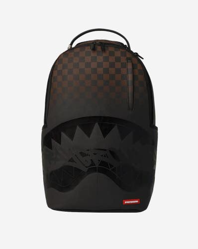 Sprayground Shark Central Backpack Unisex OS Brown Checkered Top Handle SPR292