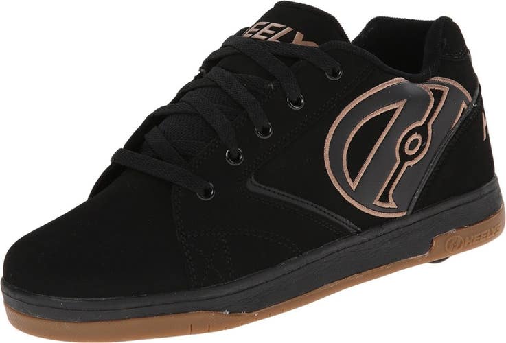 Heelys Propel 2.0 770255M Sneaker Men's 10M Black Gum Suede Skate Shoes HTAT1547