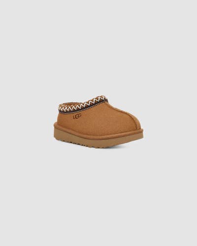 UGG Tasman II 1019066T-CHE Slippers Toddler US 8 Chestnut Suede Slip-On HTAT1508