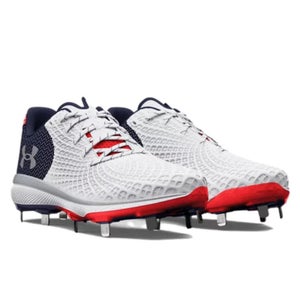 Under Armour Glyde 2 MT LE 3026602-100 Women's 7.5 White Softball Cleats NIN1480