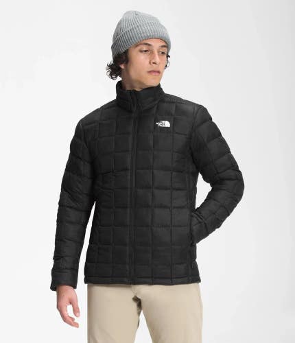 The North Face Thermoball Eco Jacket Men's Small Black Quilted Full Zip FROG601