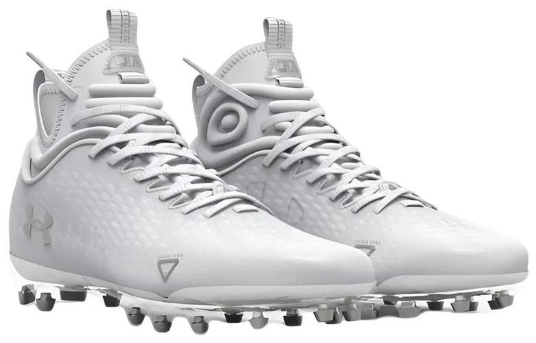 Under Armour Spotlight Lux MC 2.0 3025082-100 Mens White Football Cleats NIN1476