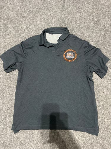 Kansas City Mavericks Team Issued Polo Shirt
