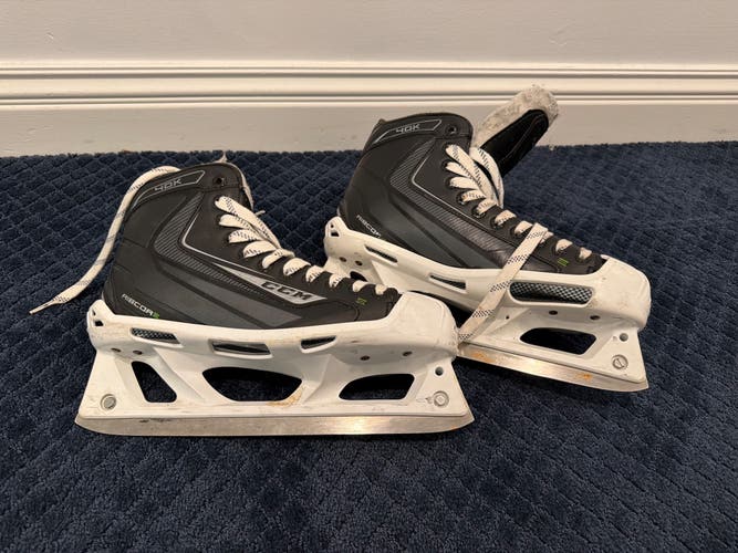 2016 CCM Ribcor 40K Hockey Goalie Skates 8.5 (Used)