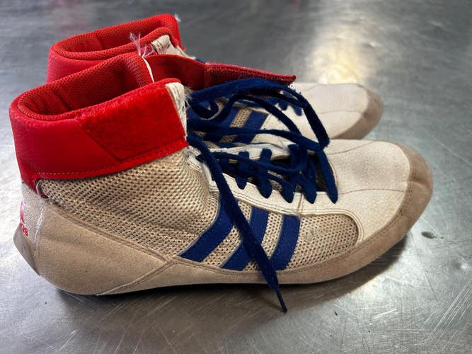 Used Adidas Wrestling Shoes White Senior 9 11868-S000070467