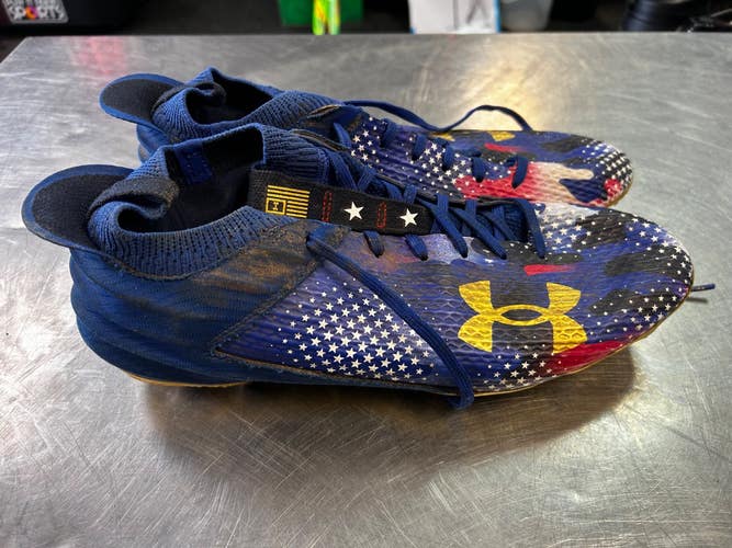 Used Under Armour Adult FB Cleats Royal Blue Senior 12 11868-S000070472