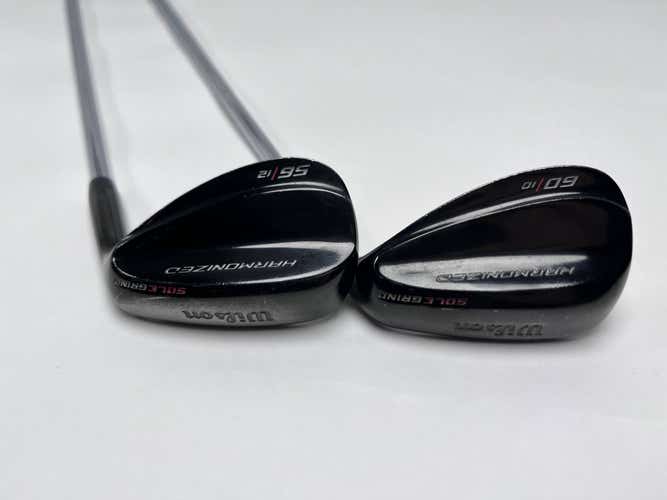 Wilson Harmonized Black Wedge Set 56* 12 | 60* 10 Wedge Steel Mens RH