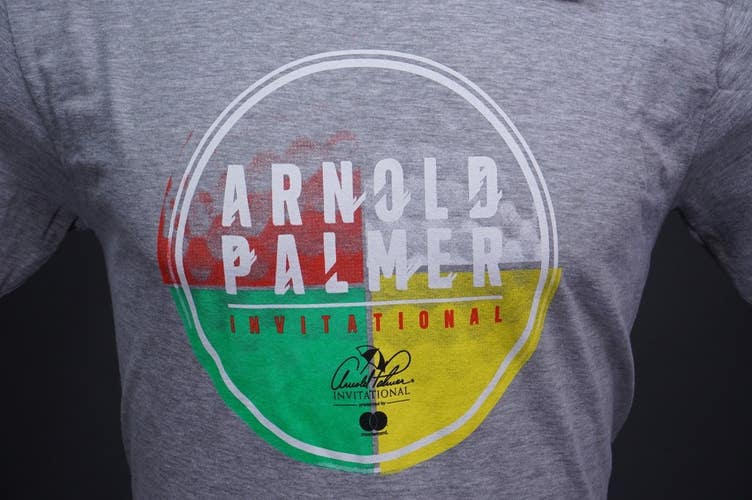 ARNOLD PALMER INVITATIONAL API BAY HILL KIDS TEEN GRAY T SHIRT ~ YOUTH XL