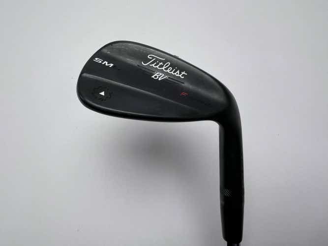 Titleist Vokey SM6 Jet Black Wedge 50* 8 Bounce F-Grind Wedge Steel Mens RH